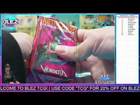 2026 Riftbound League of Legends   Vendetta 1 Box Break Random Number #03