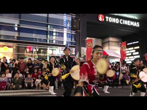 第18回新宿エイサー祭り 昇龍祭太鼓 (琉球王朝、ダイナミック琉球)
