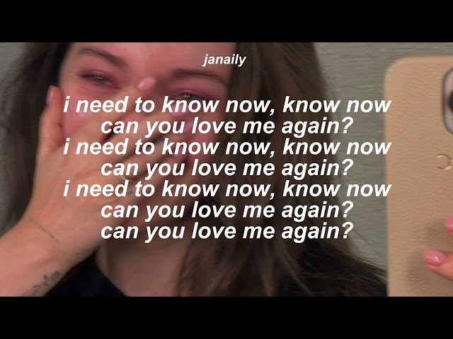 i told you once, i can't do this again // love me again - john newman [speed up] lyrics class=