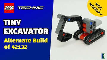 Lego Technic Tiny Excavator |  MOC by Little_Thomas | Stop Motion Build | 42132 Alternate