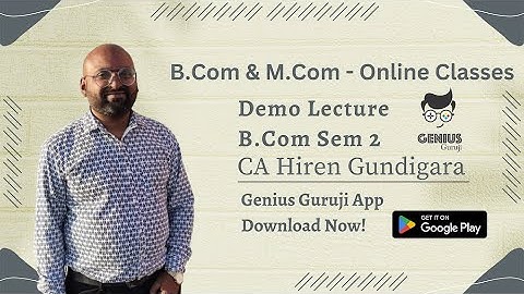 Sum No. 3 - Unit 4 Hire Purchase - Accountancy - B.Com Sem  2 (Demo Lecture) - CA Hiren Gundigara