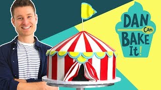 Dan Bakes a Circus Cake with DIAGONAL Layers