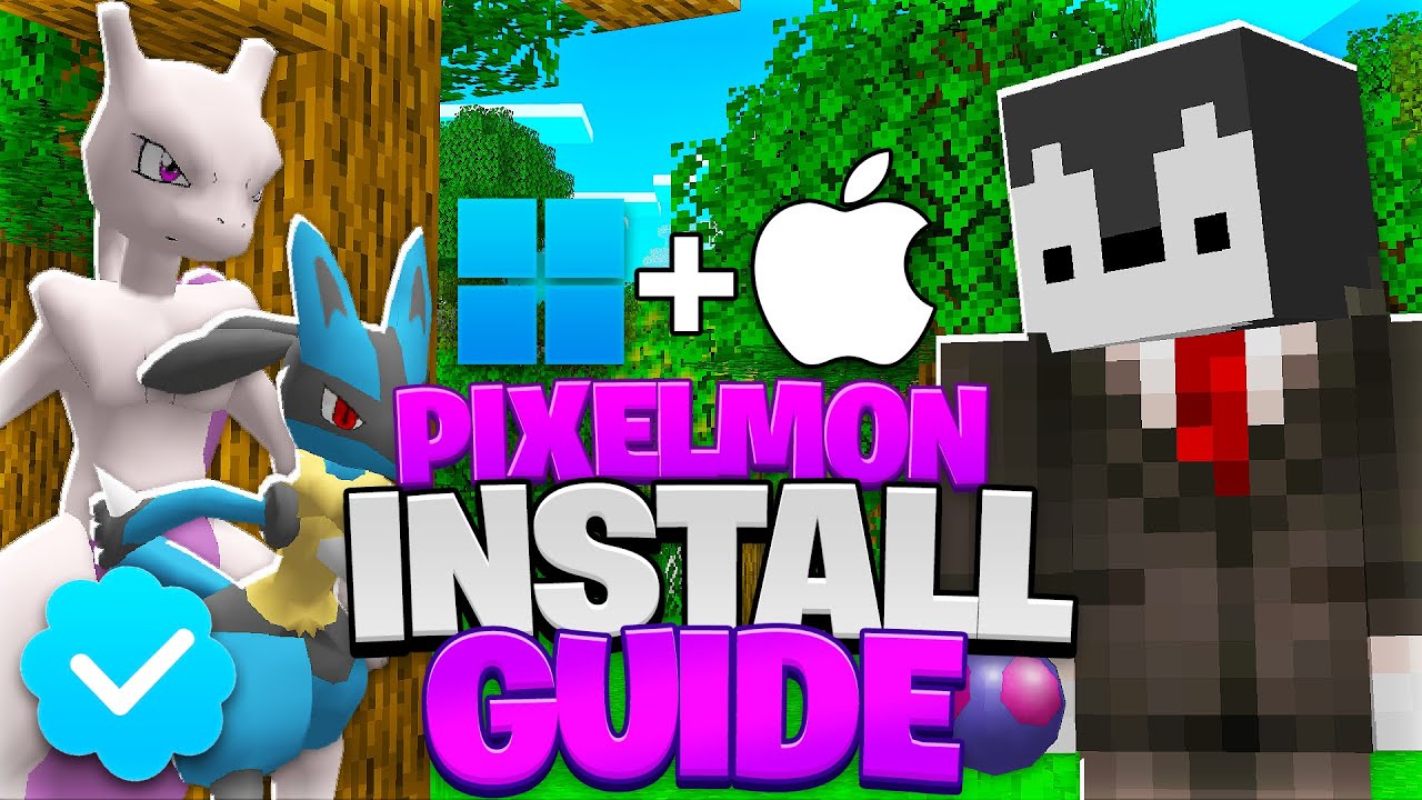 How to Play MINECRAFT POKEMON MOD in 1 MINUTE! (Pixelmon Install Guide)