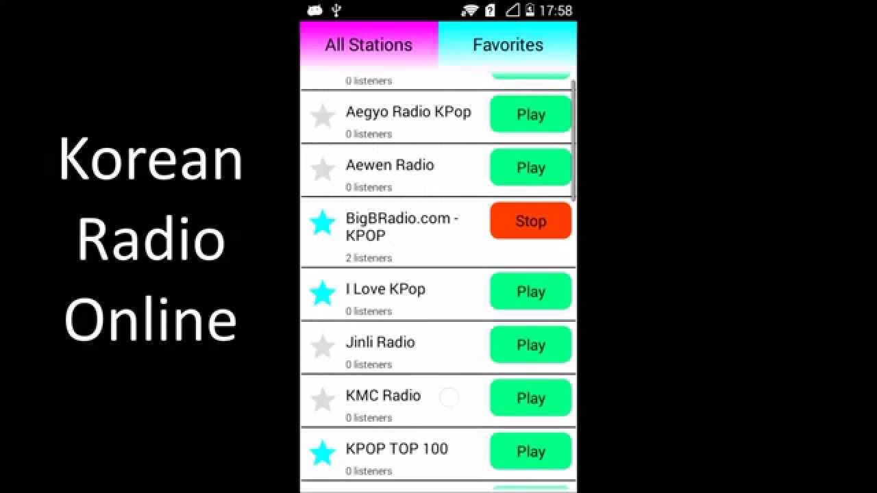 Korean Radio for Android YouTube