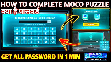 HOW TO COMPLETE MOCO PUZZLE EVENT FREE FIRE NEW EVENT | FF MOCO EVENT PASSWORD FREE FIRE MOCO EVENT