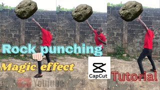 Full Rock punching magic effect, capcut tutorial Guide