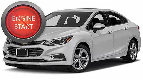 Open and Start a 2017 and newer Chevrolet Cruze with a dead key fob battery.