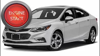 Open and Start a 2017 and newer Chevrolet Cruze with a dead key fob battery.