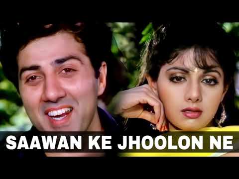 Saawan Ke Jhoolon Ne Mujhko Buliya Nigahen Movie Song Sunny Deol Sridevi Mohammad Aziz