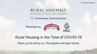 Rural Housing in the Time of COVID - Part 2