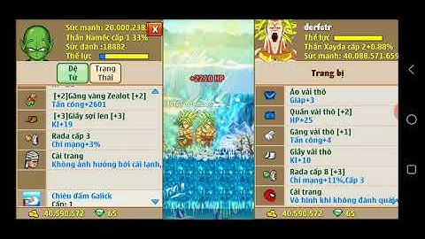 Ngọc Rồng Online - Mở skill 4 đt và cái kết