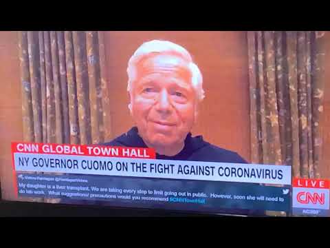 Robert Kraft Patriots Owner On CNN Talking Delivery Of 1.2 Million N95 Masks From China To USA