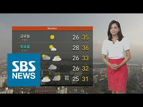 [날씨] '낮 33도' 폭염 특보…태풍 '노루' 현재 위치는? / SBS