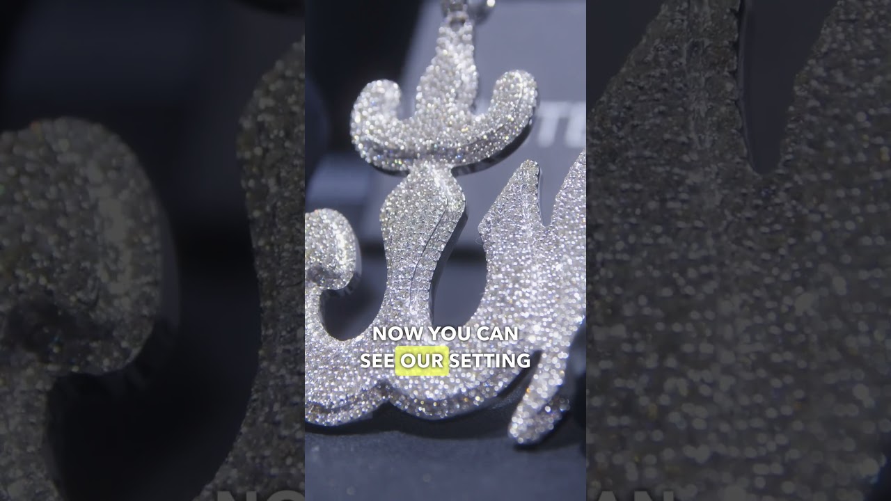 10 Carat VVS Flawless Diamonds Allah Piece 