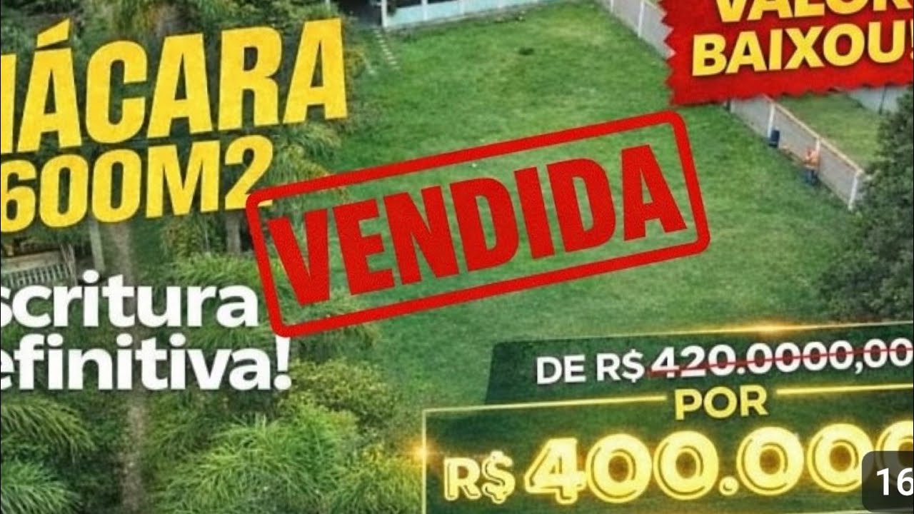 #309#✅  (VENDIDA) Chácara 1.600m² Escriturada em Ibiúna • Área Verde De r$ 420mil para R$ 400.000,00