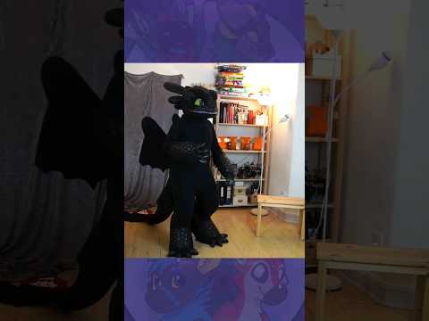 How I suit up as Toothless  #cosplay #fursuitmaker