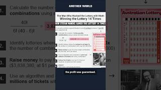The man who hacked the lottery with math : Winning the Lottery 14 times