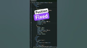 CSS Position Fixed Explained | How Position Fixed Works #shorts #codewise