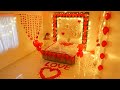 ديكور غرفة مفاجأة رومانسية - أفكار ديكور وردة حمراء وبالون