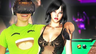 STRIPPERS & POOL IN VIRTUAL REALITY! (HTC VIVE)