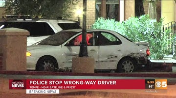 VIDEO: Wrong-way driver in custody in Tempe