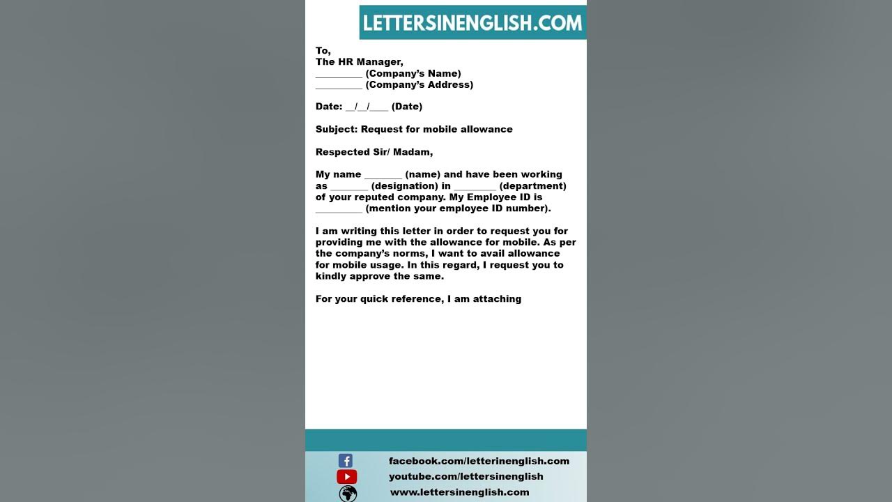request-letter-for-mobile-allowance-to-company-youtube