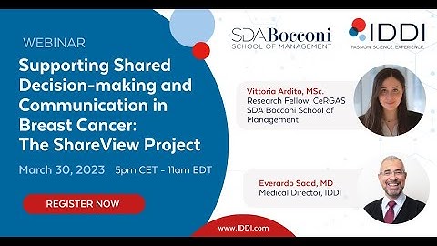 Supporting Shared Decision-making and Communication in Breast Cancer: The ShareView Project