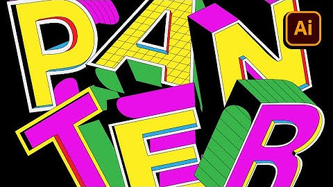 How To Make 3D Cartoon Text in Illustrator!