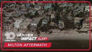 Hurricane Milton aftermath: Aerial video shows St. Pete Beach inundated with sand