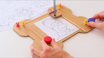 How to Make a Drawing Machine from Cardboard!