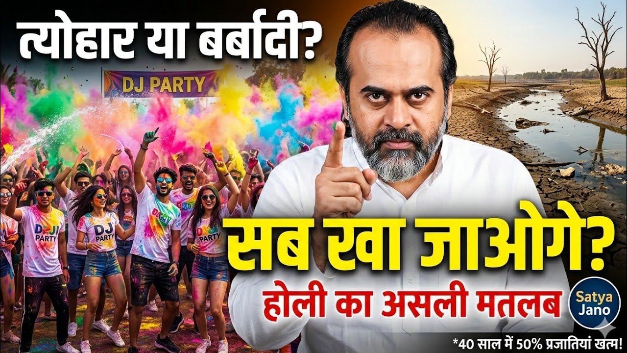 होली का असली मतलब क्या है? | आचार्य प्रशांत का कड़वा सच | Satya Jano 