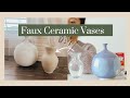 DIY Ceramic Vases | Baking Soda Paint | Delightfully Ivonne