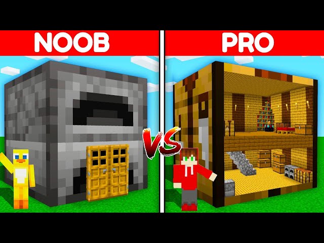 NOOB vs PRO: HIDDEN BASE IN FURNACE vs HOUSE IN CRAFTING TABLE! class=