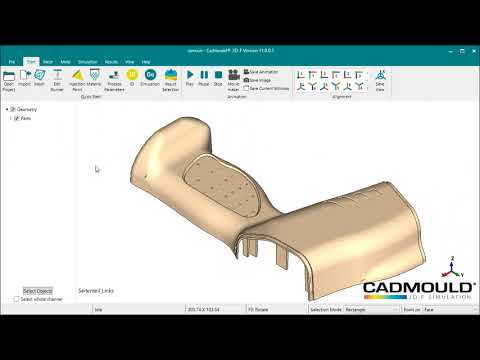 Interface Upgrade - Direct imports of native CAD data for processing in Cadmould 3D-F