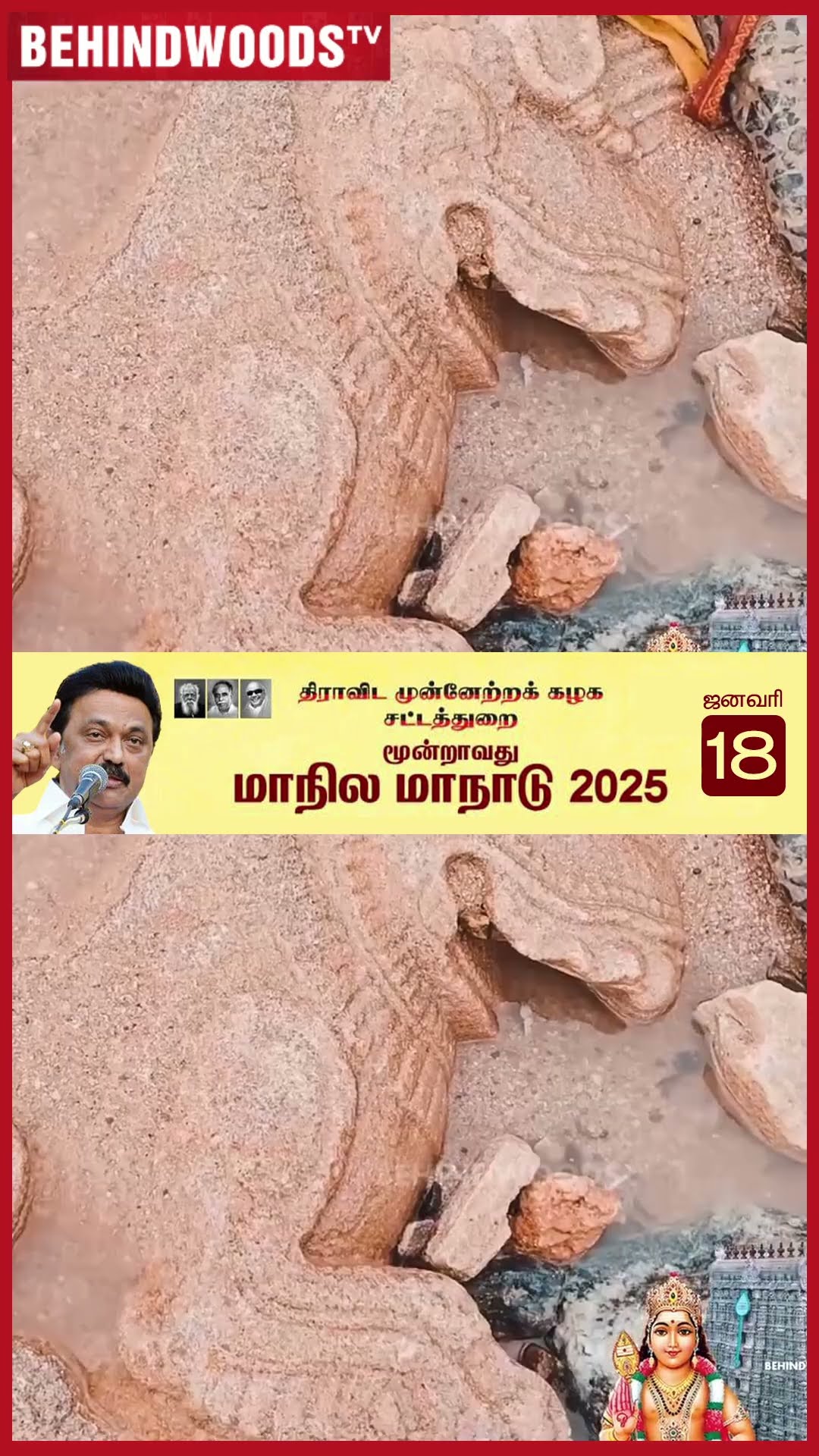 கால்களுடன் சிவலிங்கம் போன்ற உருவம்? ? செந்திலாண்டவர் மண்ணில் அதிசயம்
