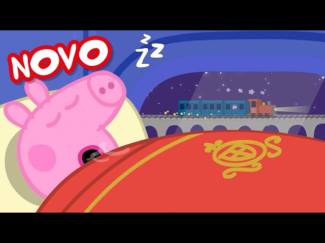 Peppa Pig Portugues Brasil Festa do Pijama no Trem NOVO Contos da Peppa Pig YouTube