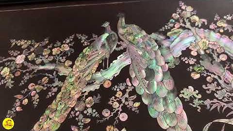 Bức Tranh Khảm Chim Công Mai Đẹp