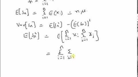 Example 2: variance of sum of iid random variables