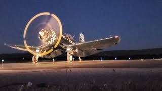 F4U Corsair Startup + Engine Run - Mid-Atlantic Air Museum Reading PA WWII Weekend 6-4-2022