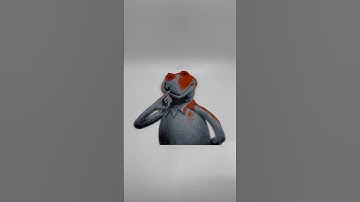 Printed a filament painted FROG using the HUEFORGE software! 🐸 #3dprinting