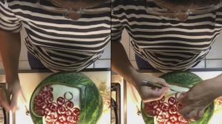 Карвинг арбуза. עיצוב אבטיח Carving watermelon.