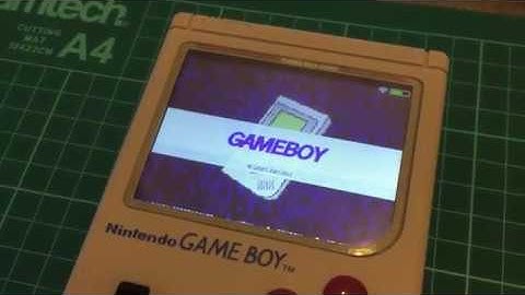 Boot Game Boy Zero with custom splashscreen