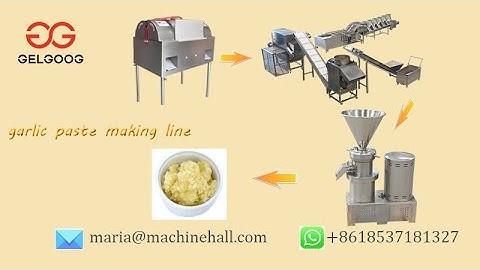 How To Make Garlic Paste?|Garlic Paste Making Machine Line