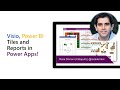 Visio, Power BI Tiles and Reports in Power Apps!
