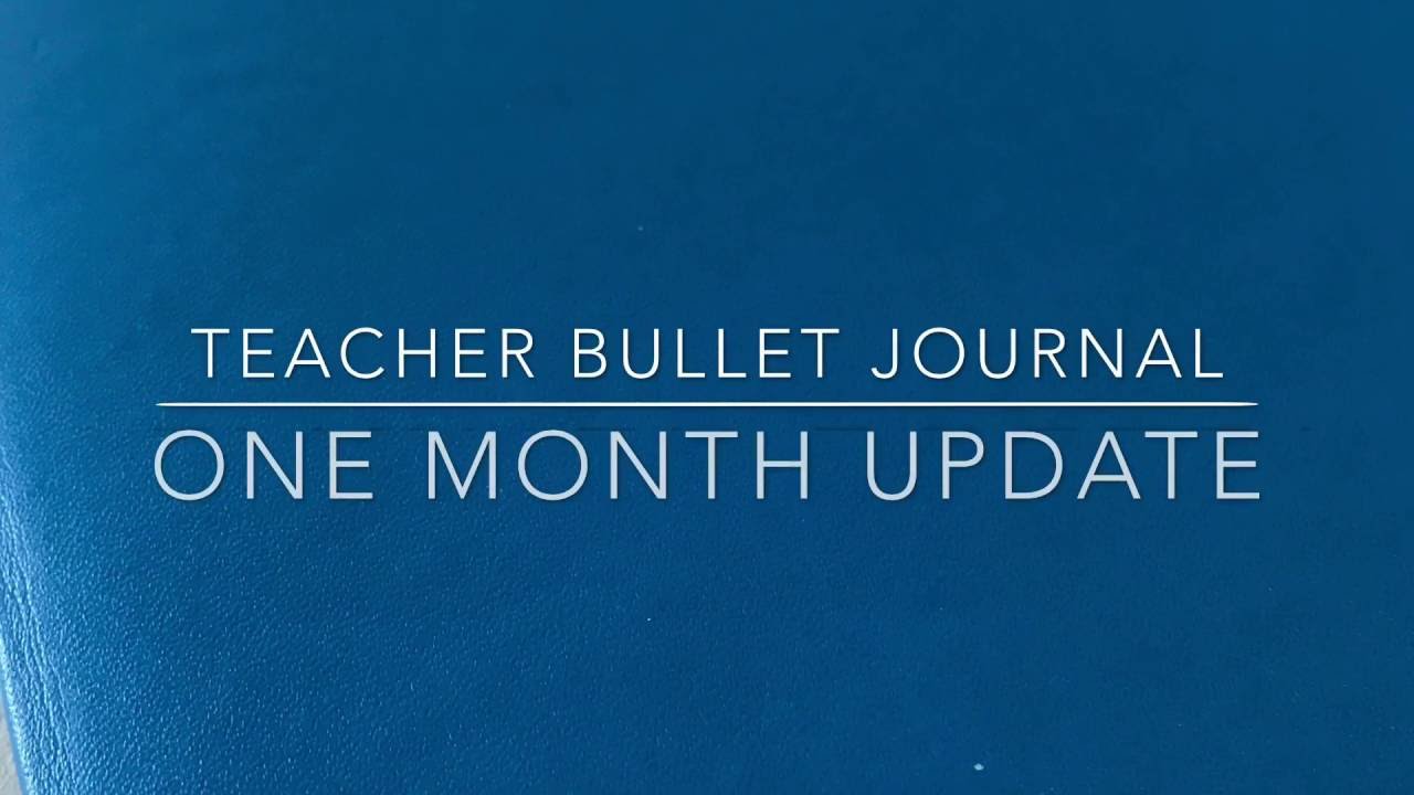 Teacher Bullet Journal: One Month Update leuchtturm1917 staples