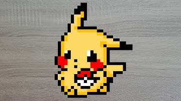 How to create a pixel art Pokémon Pikachu using MS Excel | How to Create Excel Pixel Art | Pixel Art