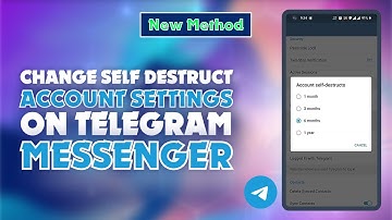 How to Change Self Destruct Account Settings on Telegram Messenger  |  Skill Wave