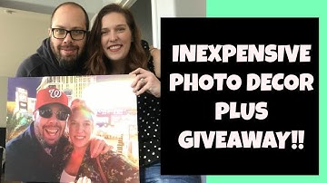 INEXPENSIVE CANVAS PRINTS AND PHOTO GIFTS | CANVAS CHAMPS UNBOXING PLUS GIVEAWAY!