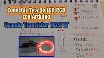 Conectar Tira de LED RGB con Arduino usando Transistor Mosfet