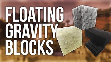 Floating Gravity Blocks in Survival Minecraft